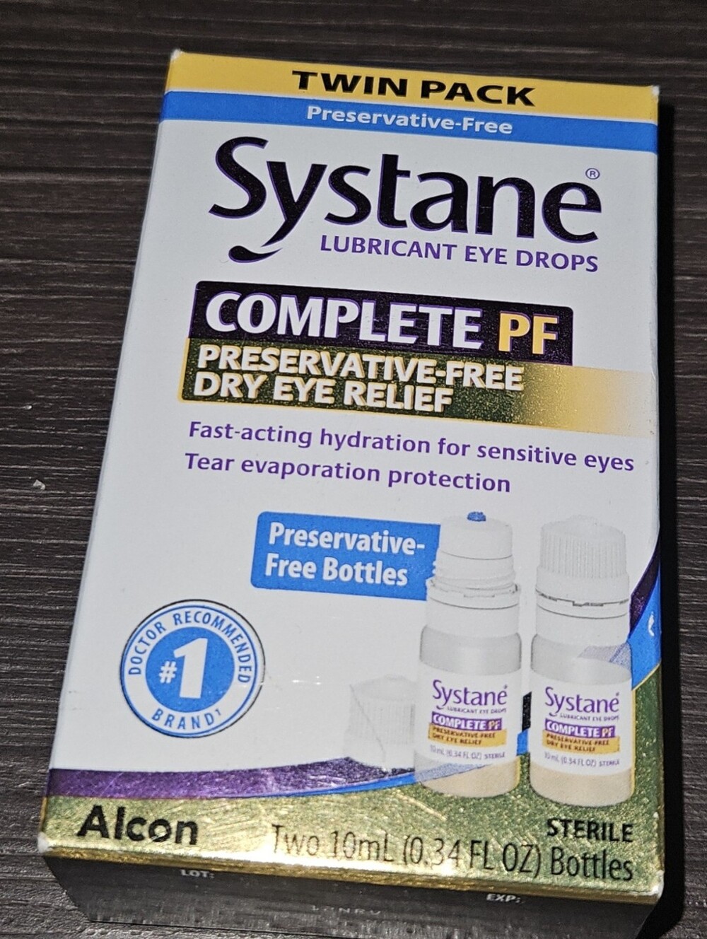 Complete PF Preservative-Free Lubricant Eye Drops - White